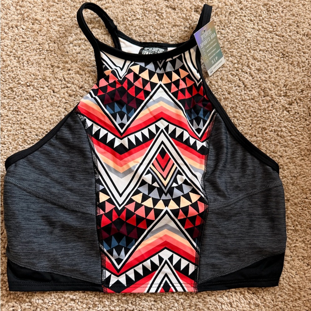 Pink by VS High Neck Sports Bra